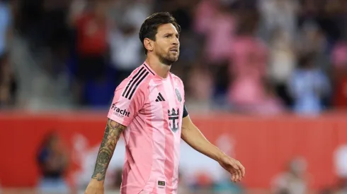 Lionel Messi durante el encuentro de Inter Miami y New York Red Bull por la MLS. (Getty Images)