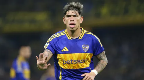 Carlos Palacios con la camiseta de Boca.