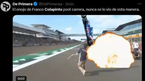 Colapinto terminó anteúltimo en el GP de Bélgica y estallaron los memes