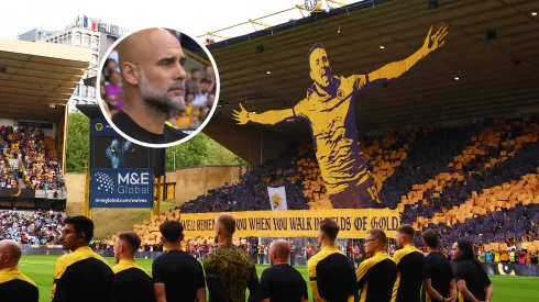 Emotivo momento en el Molineux en recuerdo de Diogo Jota