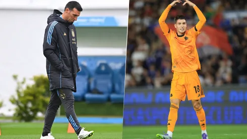 Getty. Lionel Scaloni demostró que prefiere a Franco Mastantuono y a Nico Paz por encima de Matías Soulé.