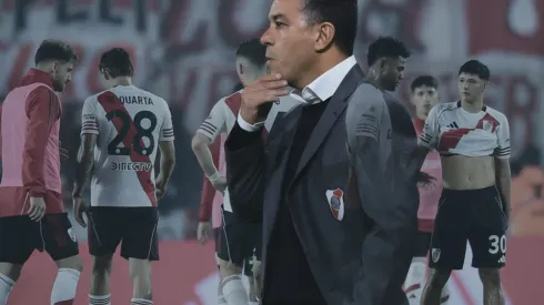 Gallardo, preocupado. River no encuentra el rumbo.