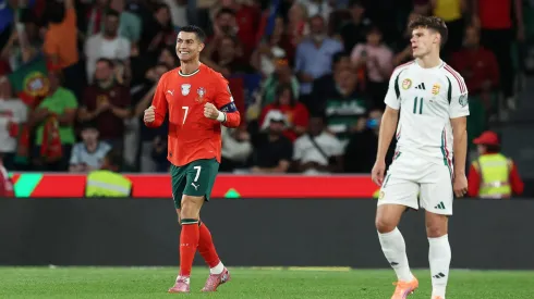 Cristiano Ronaldo celebra su gol ante Hungría.