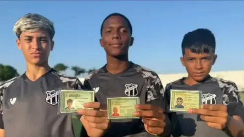 Messi, Iniesta y Neymar, el nombre del trío de las inferiores de Ceará de Brasil.