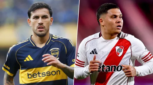 Leandro Paredes y Juanfer Quintero, referentes de Boca y River.