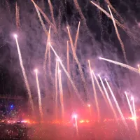 El histórico recibimiento de los hinchas de Racing en la previa del partido ante Flamengo por la Copa Libertadores