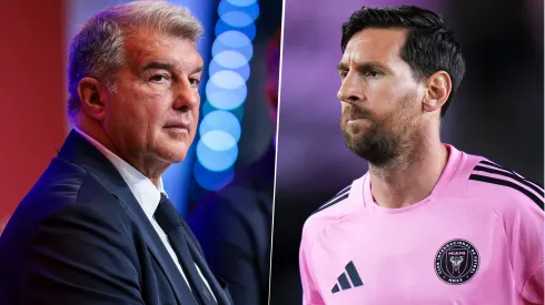 Joan Laporta dijo que no corresponde hacer especulaciones con un regreso de Lionel Messi como jugador a Barcelona.