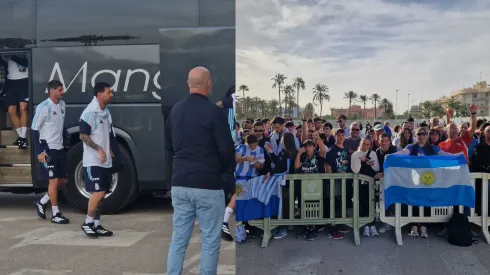 Locura en Elche. 20.000 personas presenten en el entrenamiento de Argentina.
