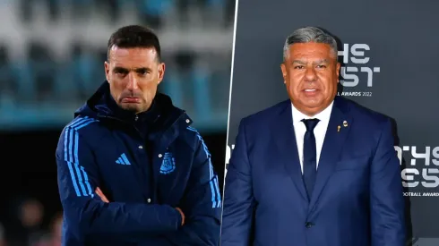 Lionel Scaloni y Claudio Tapia.