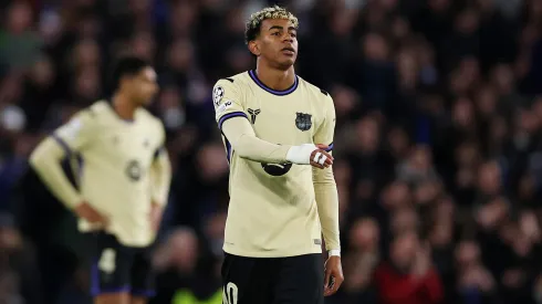 Lamine Yamal durante la derrota de Barcelona frente a Chelsea.