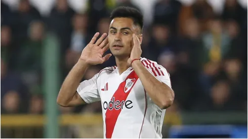 Pity Martínez durante un partido de River.