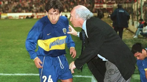 Chino Pereda y Carlos Bianchi en el 2000.