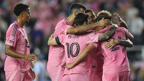 Los jugadores de Inter Miami celebrando el gol de Silvetti.
