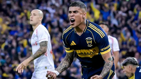 Ayrton Costa, autor del gol de Boca ante Argentinos Juniors por los cuartos de final del Torneo Clausura 2025.
