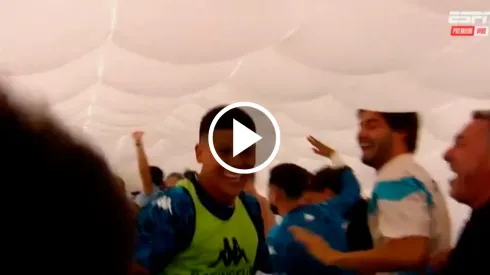 Marcos Rojo celebró el pase de Racing a la final