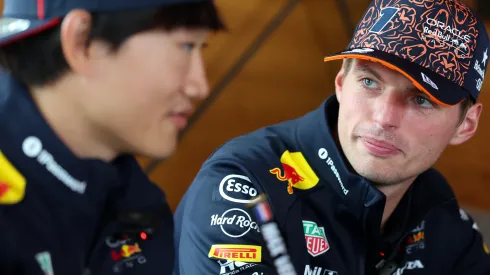 El gesto de Verstappen con Tsunoda