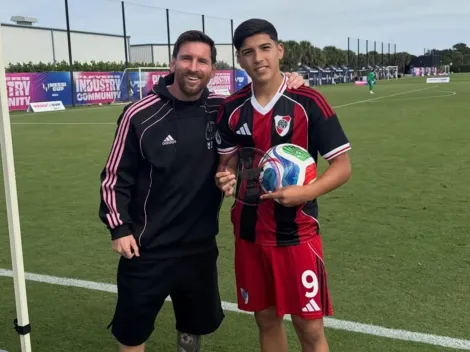 Bruno Cabral, la máxima promesa de River que le convirtió 3 goles a Inter de Milán e impactó a Lionel Messi