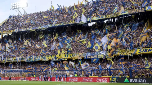 Los hinchas de Boca en La Bombonera.