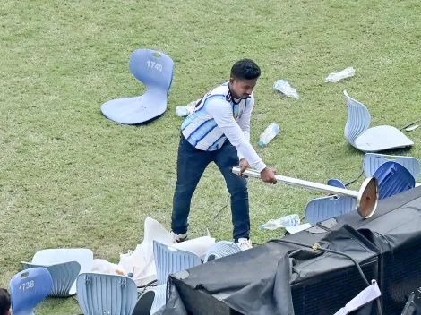 Messi en India: las fotos y videos más impactantes del descontrol en el estadio