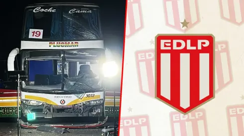 Los hinchas de Estudiantes de La Plata protagonizaron un accidente en la ruta a Santiago