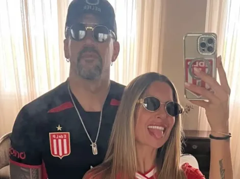 Verón, presente entre los hinchas de Estudiantes en la final ante Racing