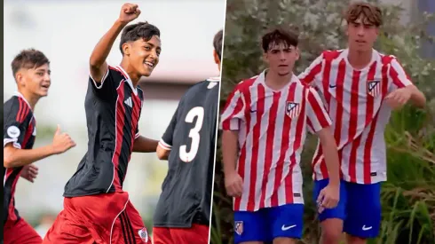 River y Atlético de Madrid se miden en la final de la Messi Cup.