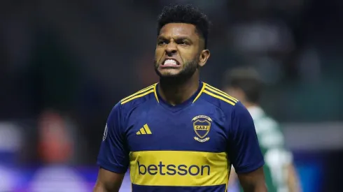 Miguel Borja con la camiseta de Boca.