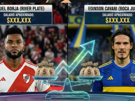 Mientras Miguel Borja ganaba 3 millones en River, esto cobra Edinson Cavani en Boca
