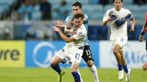 Santino Andino en un partido de Godoy Cruz.