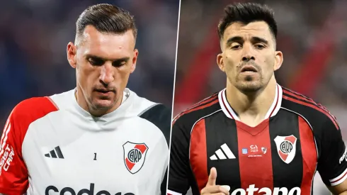 Franco Armani y Marcos Acuña, referentes de River.