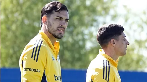 Paredes y Merentiel en la pretemporada de Boca.