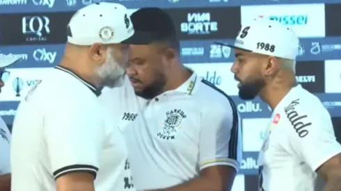 Tensión en la presentación de Gabigol.