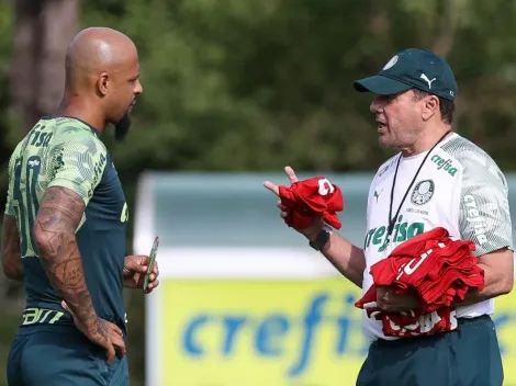 Simon tenta cutucar Felipe Melo, mas é "judiado" por Luxa e fica sem graça