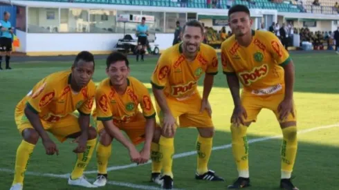 Oyama (2° da esq. para dir.) se destacou pelo Mirassol no Paulistão e entrou na mira do Sport