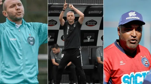 Montagem/Fotos: Divulgação/Coritiba, Daniel Augusto Jr./Agência Corinthians/Divulgação e Foto: Felipe Oliveira / EC Bahia / Divulgação