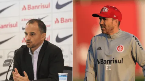 Caetano novamente demonstrou não apoiar a saída do gringo - Montagem/Fotos: Ricardo Duarte/Inter.