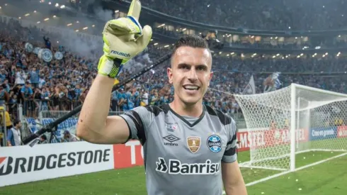Grohe foi grande destaque no título da Libertadores – Foto: Lucas Uebel/Grêmio.