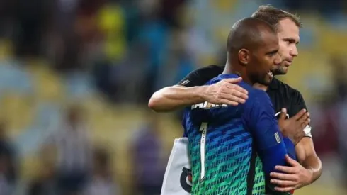 Jefferson e Carli nos tempos do Glorioso — Foto: Getty Images