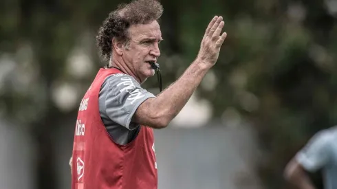 Cuca está com moral no Peixão — Foto: Ivan Storti/Santos FC