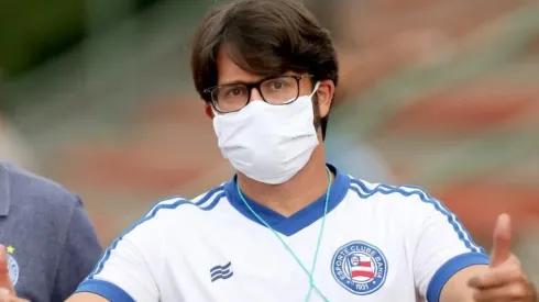 Bellintani confia no linha de frente. Foto: Felipe Oliveira / EC Bahia / Divulgação