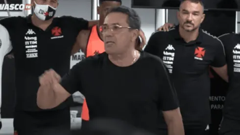 Luxemburgo contagiou o vestiário vascaíno. Reprodução/Vasco TV