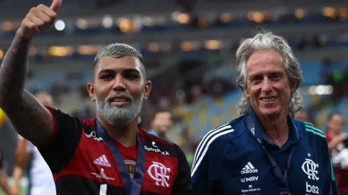 Gabigol e Jesus no Mengão — Foto: Getty Images