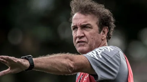 Cuca durante treinamento — Foto: Ivan Storti/Santos FC