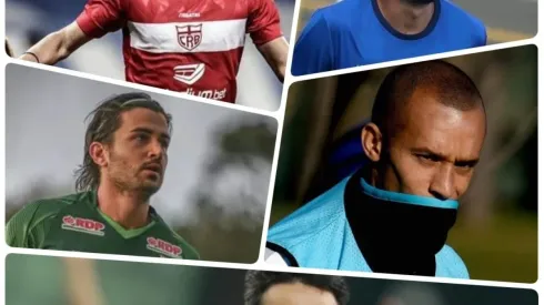 Foto: Montagem de imagens de divulgação / ASCOM CRB/ Água Santa/ Coritiba/ César Greco /Ag. Palmeiras