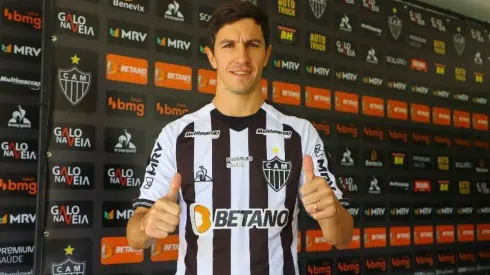 Nacho foi apresentado nesta quarta-feira. Imagem: Pedro Souza/Atlético-MG