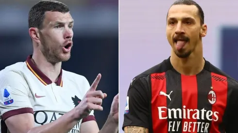 Dzeko e Ibrahimovic são os artilheiros da Roma e do Milan
