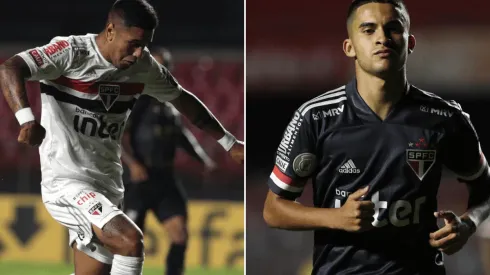 Galeano e Nestor: dupla vem ganhando espaço (Fotos: Rubens Chiri / saopaulofc.net / Divulgação)