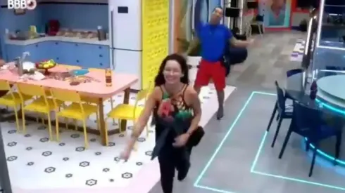 Gilberto e Juliette são torcedores do Leão (Foto: Reprodução/Globoplay)