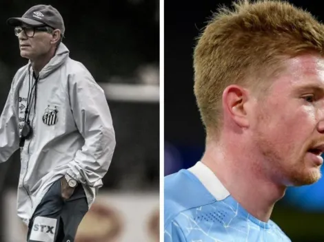 Holan usa vídeos do craque De Bruyne para inspirar meia do Santos