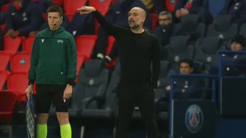 Guardiola fala sobre vitória por 2 x 1 em cima do PSG no primeiro duelo da semifinal da Champions: "foi só metade do caminho". (Foto: Getty Images)